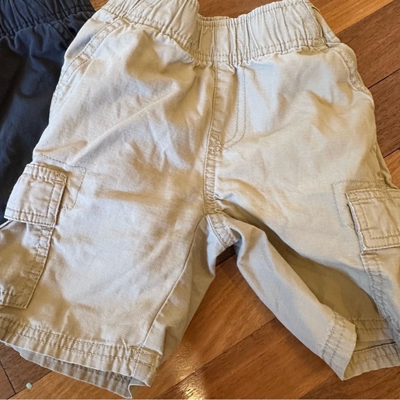 Kids Cargo Shorts Set - Blue, Gray, and Tan 4 - Picture 3 of 4